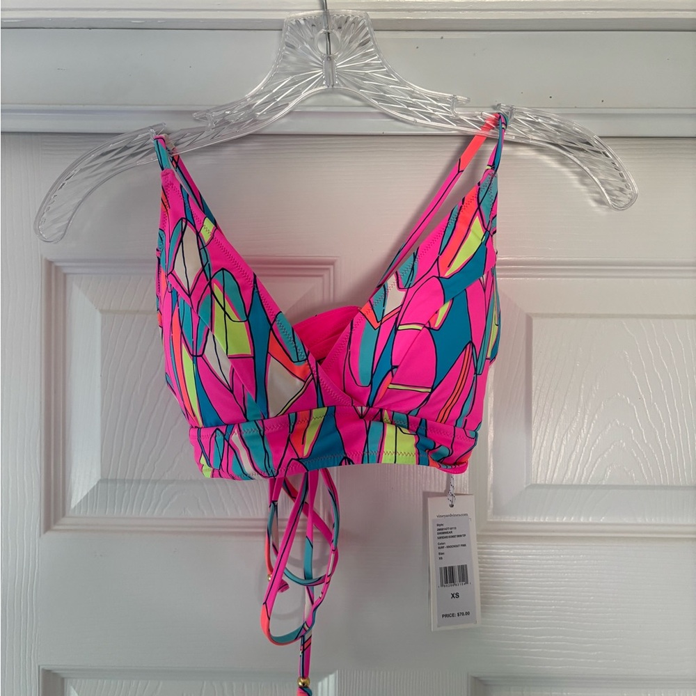 Vineyard Vines Surfside Sconset Bikini Top Surf Knockout Pink